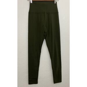 NWT Offline by Aerie Olive Green HI-Rise Ribbed Leggings Size Small Athleisure